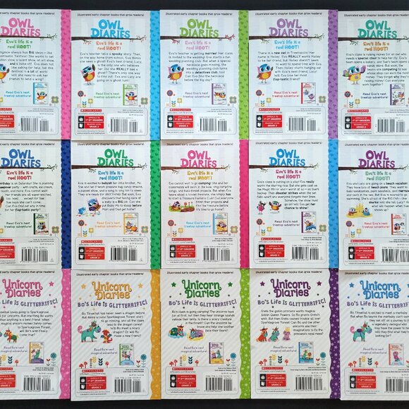 OWL DIARIES AND UNICORN DIARIES BOOKS MIXED LOT OF 15 BRANCHES SCHOLASTIC ELLIOT - Picture 3 of 14